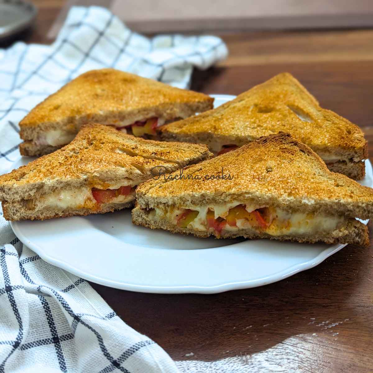 Air fryer Tomato Melt Sandwich Recipe