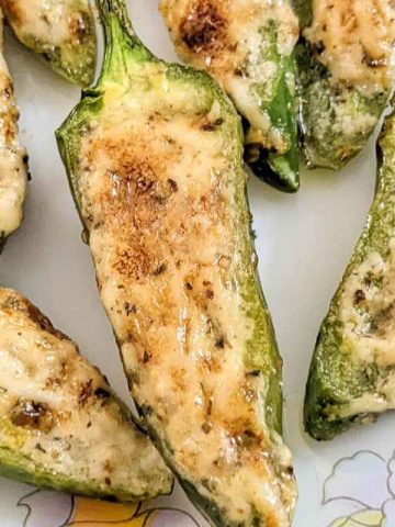 Jalapeno poppers on a plate