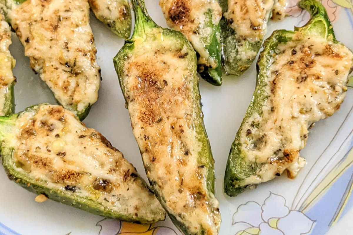 Jalapeno poppers on a plate