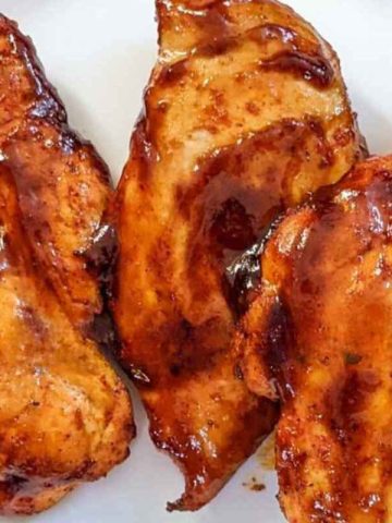 BBQ chicken on a plate