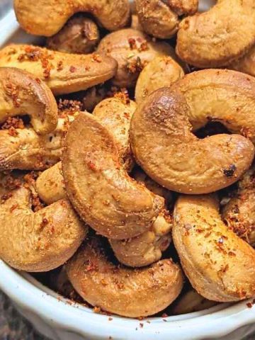 Roasted cashews in air fryer