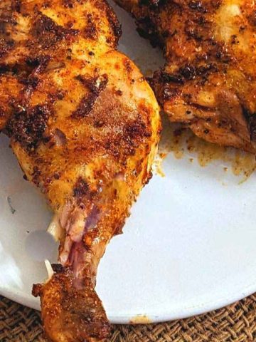 Chicken legs on a plate