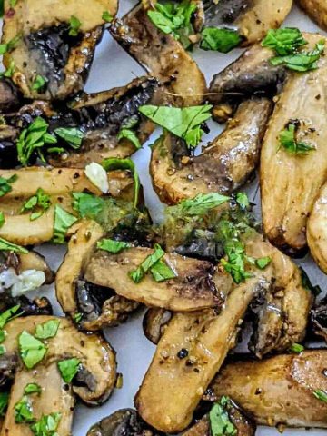 garlic mushrooms after air frying