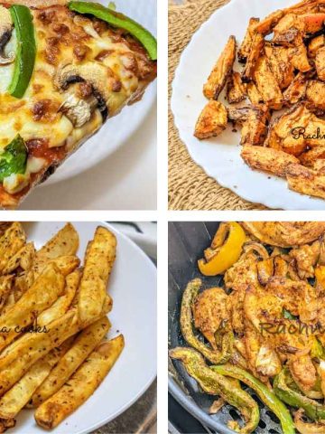 A collage of recipes for air fryer beginner recipes