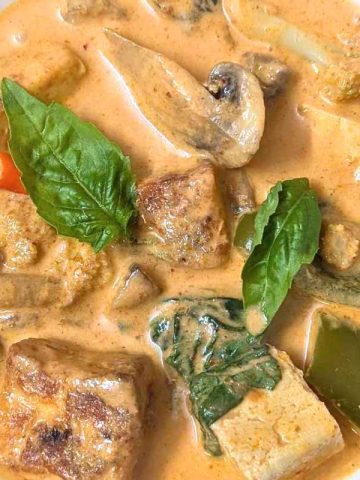 Tasty Thai Red Curry in a bowl
