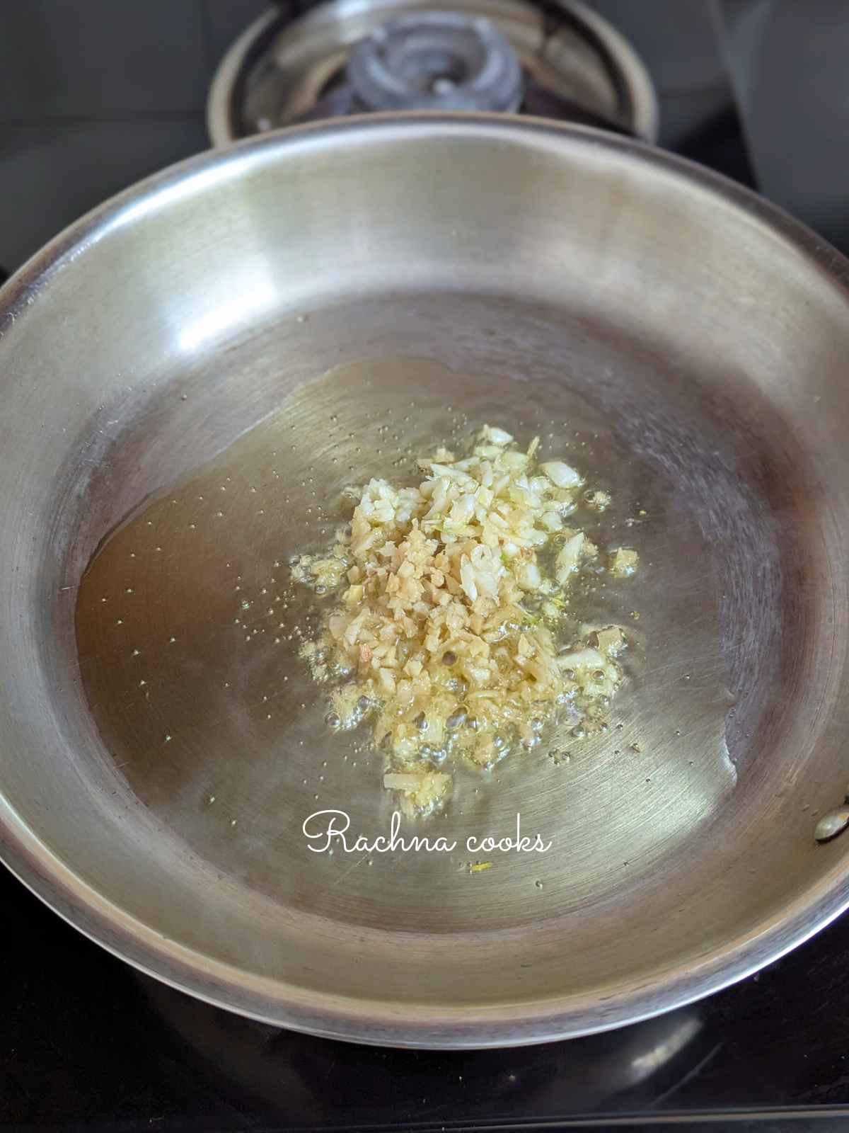 Ginger and garlic in sesame oil