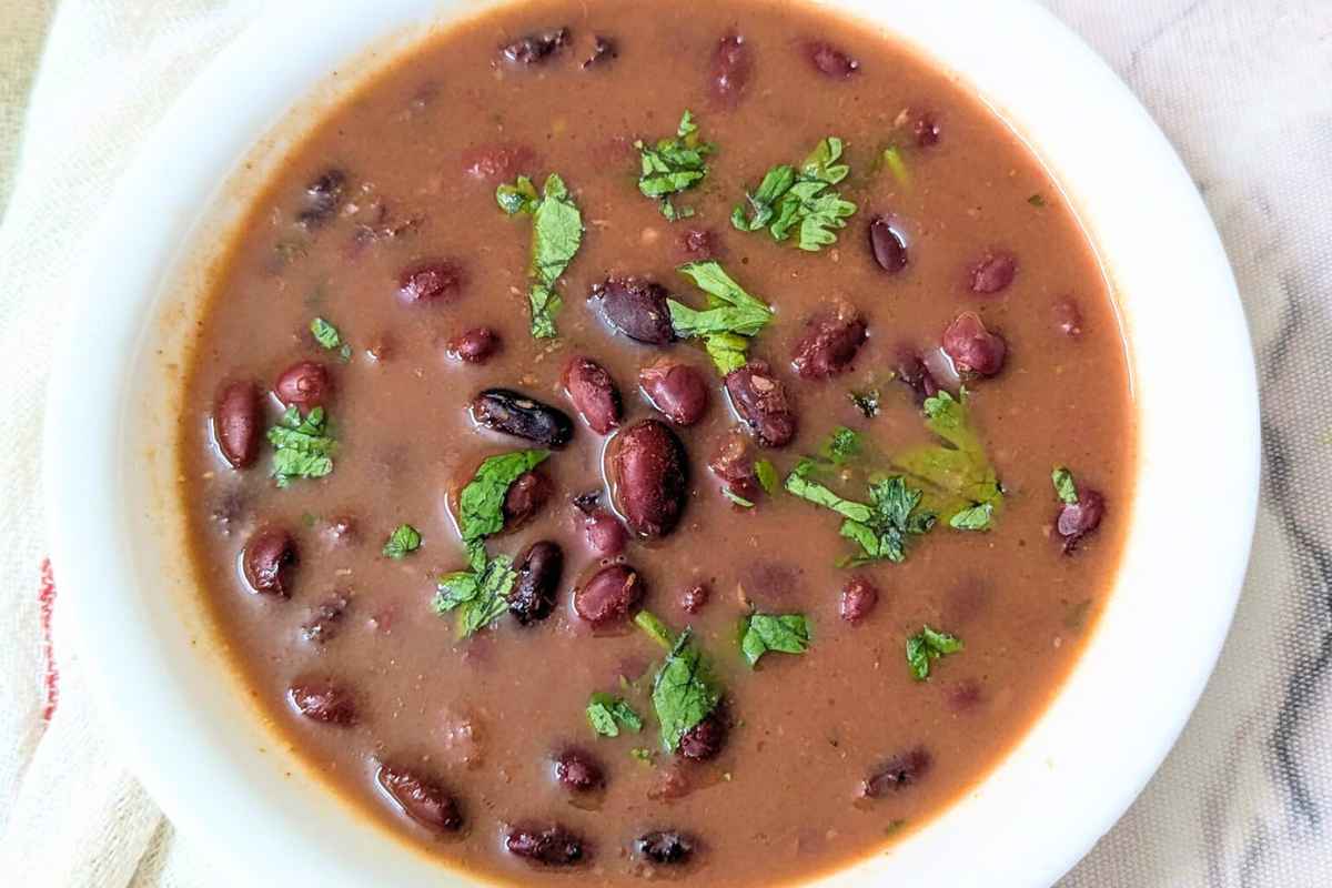 Tasty rajma masala served in a bowl.