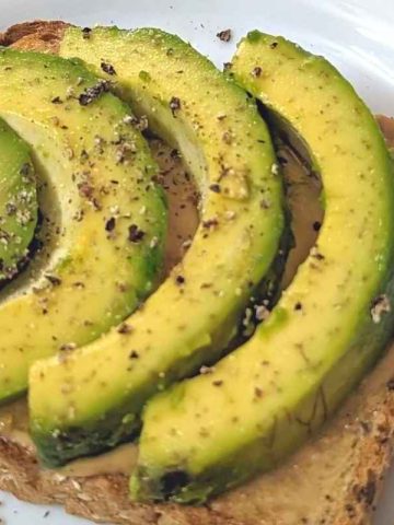 Tasty peanut butter and avocado toast