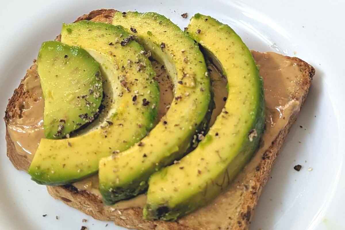 Tasty peanut butter and avocado toast