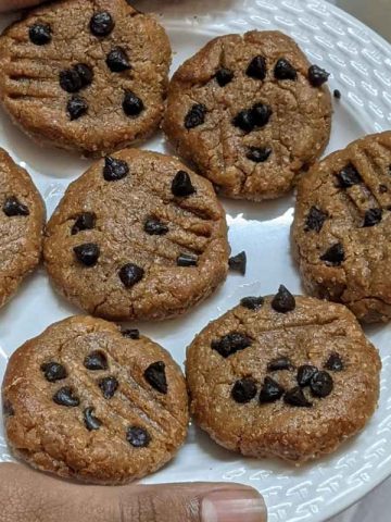 peanut butter cookies on a plate