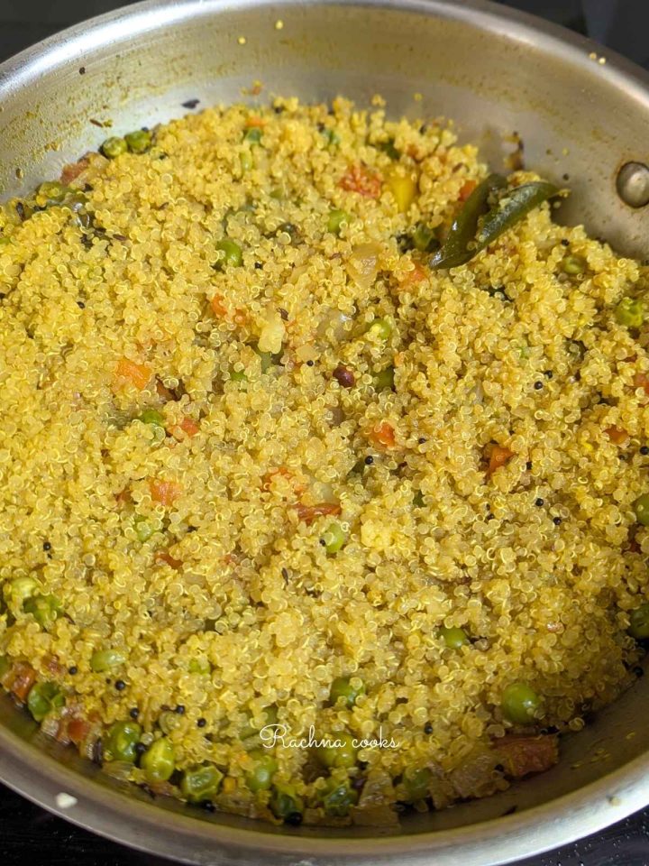 Quinoa Upma - Rachna cooks