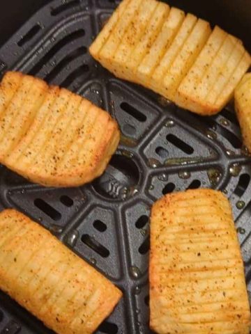 Accordion potatoes in air fryer