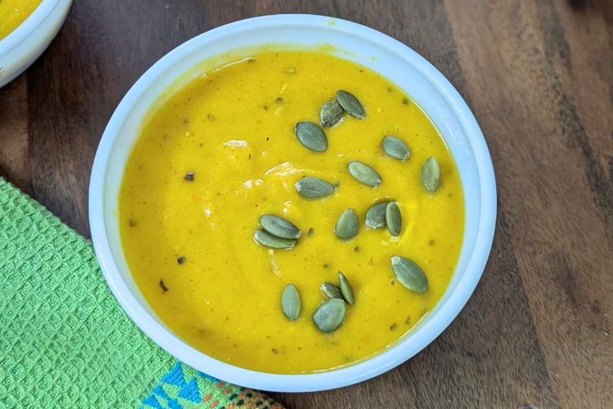 Butternut Squash soup in a bowl