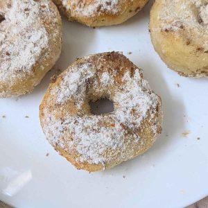 Air fryer donuts on a plate