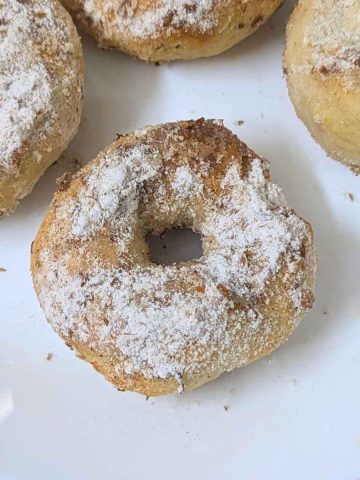 Air fryer donuts on a plate