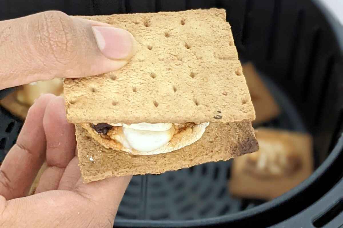 Delicious air fryer smores