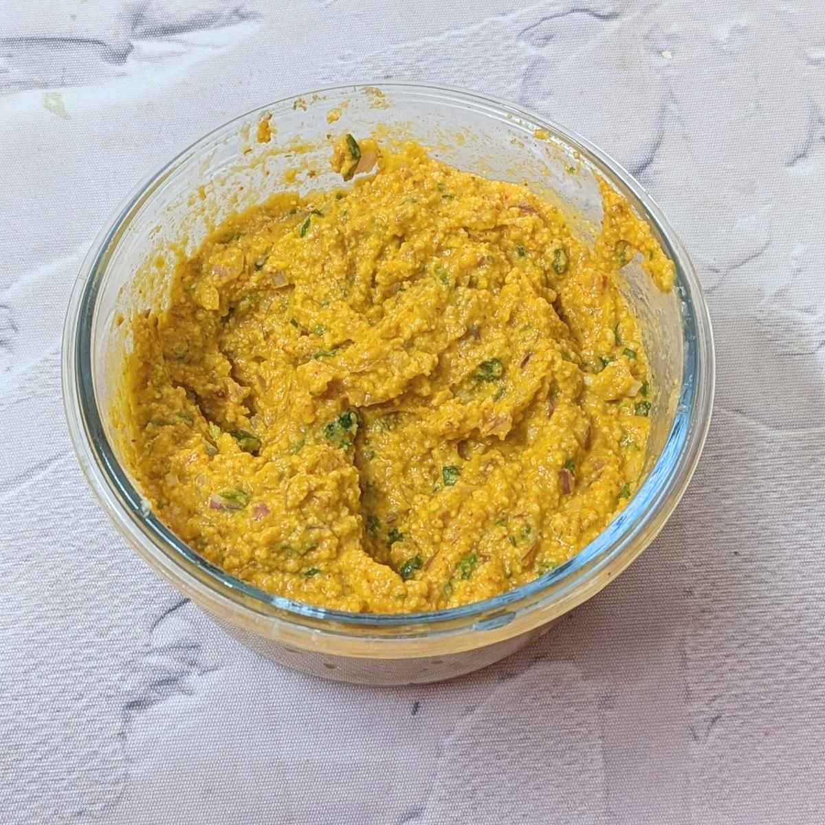 Batter for moong dal pakora