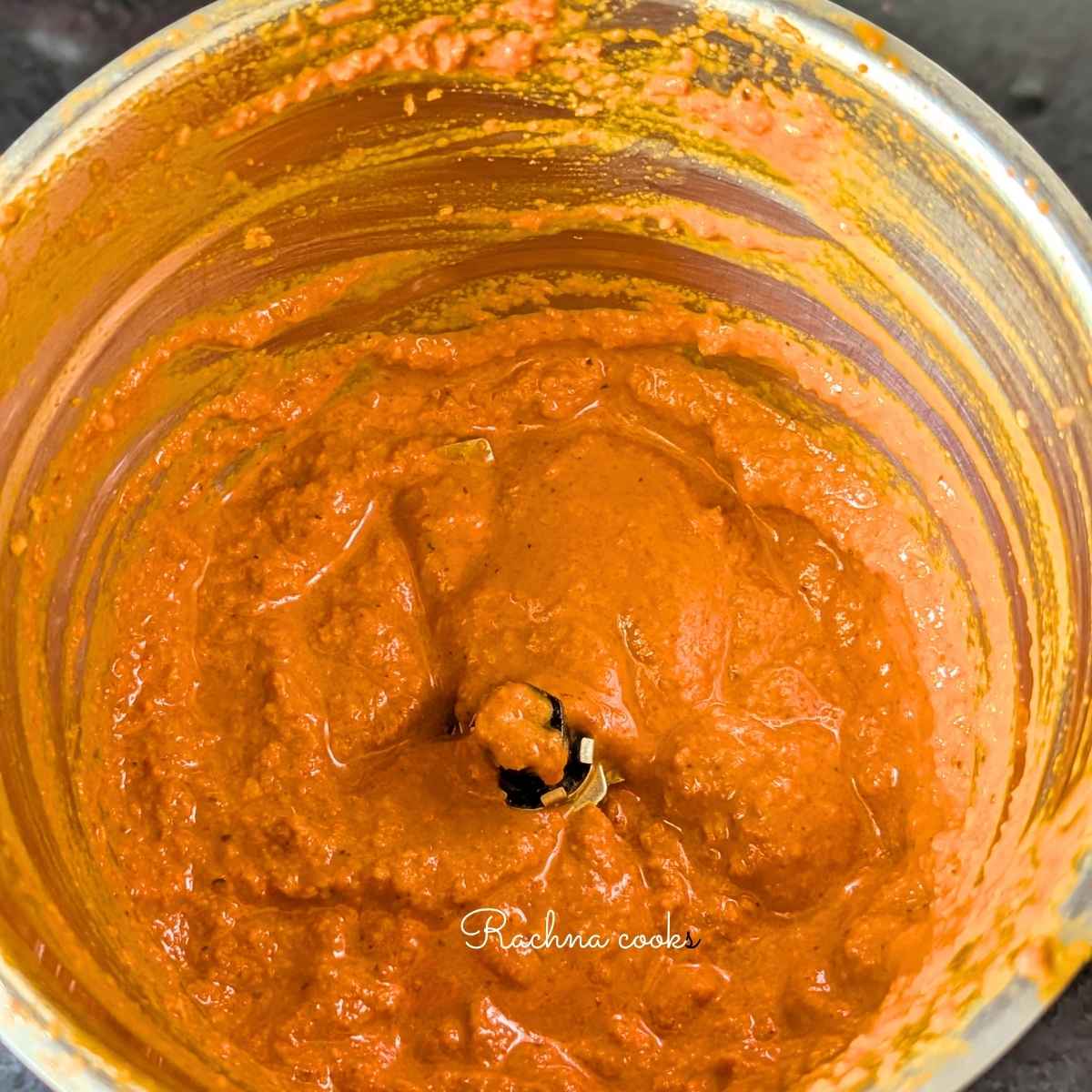 Malvani paste made in a blender