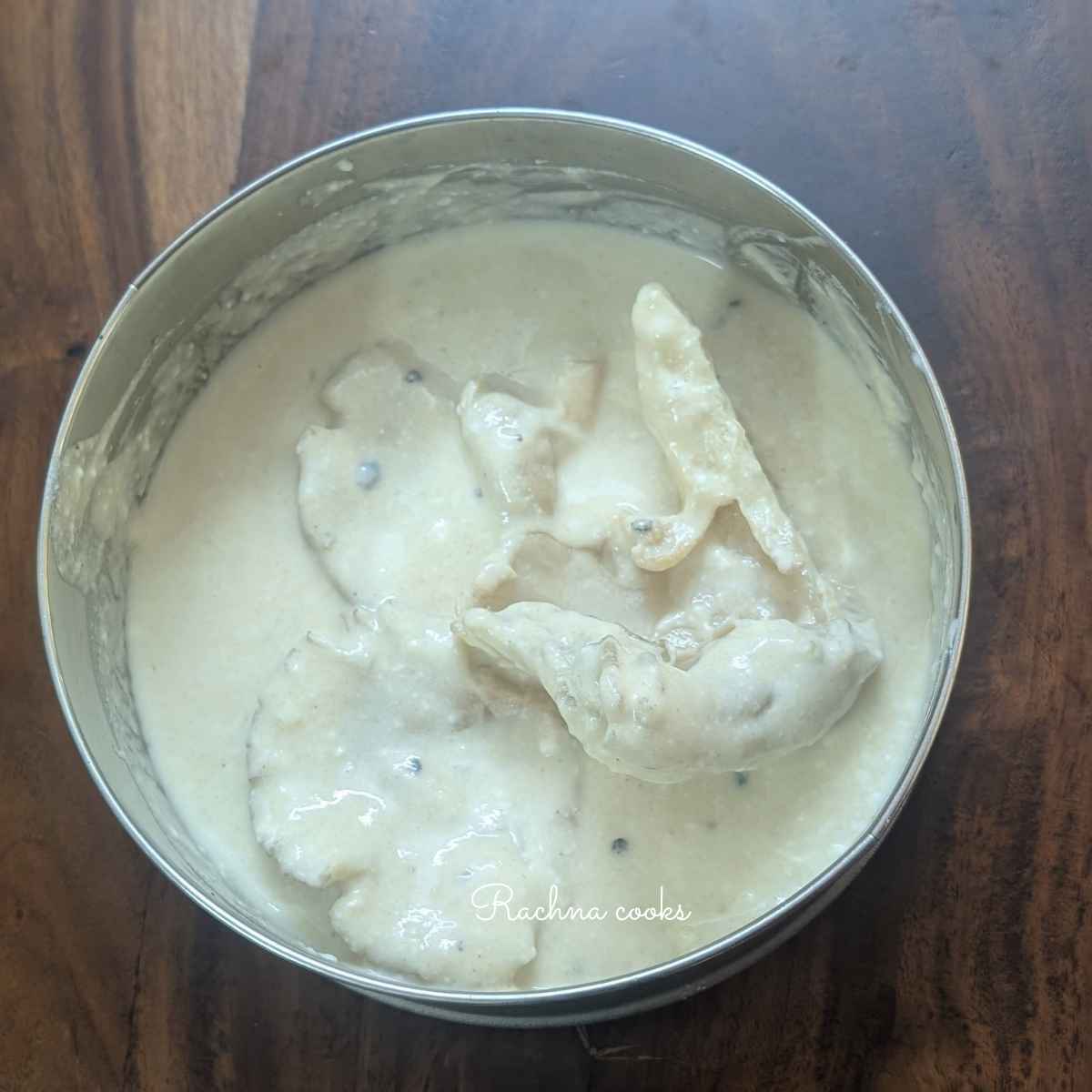 Oyster mushroom in buttermilk slurry